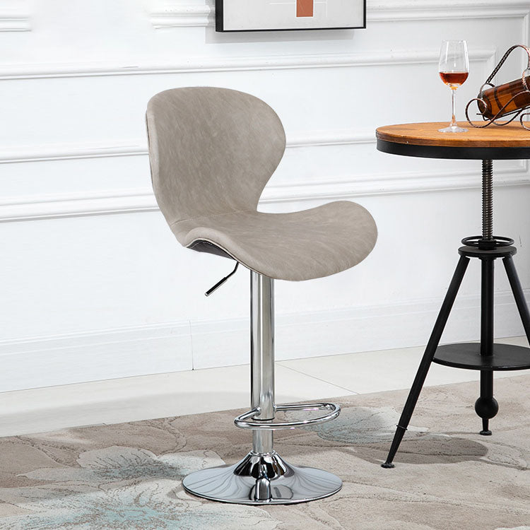 Mobiliario de cuero de metal de metal escandinavo de cuero de cuero hacia atrás