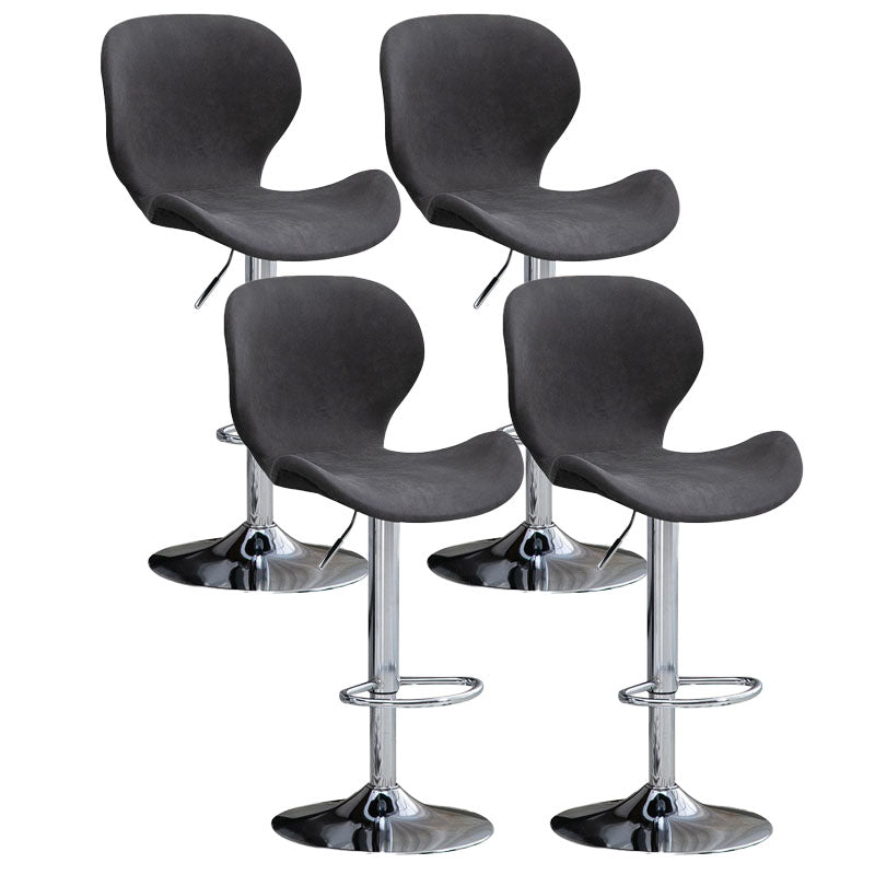 Mobiliario de cuero de metal de metal escandinavo de cuero de cuero hacia atrás