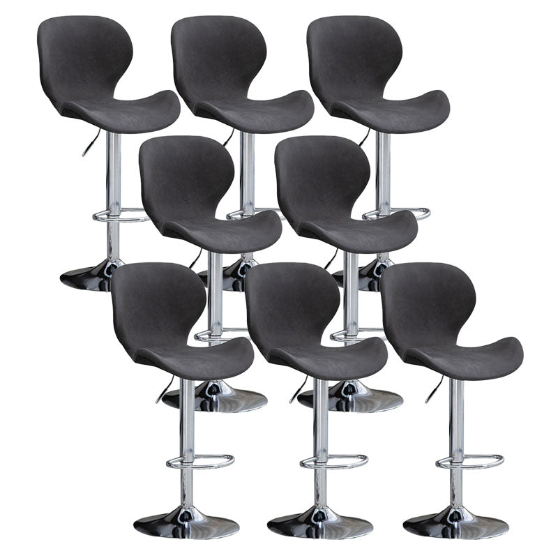 Mobiliario de cuero de metal de metal escandinavo de cuero de cuero hacia atrás