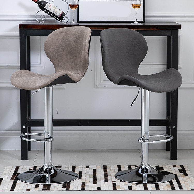 Mobiliario de cuero de metal de metal escandinavo de cuero de cuero hacia atrás