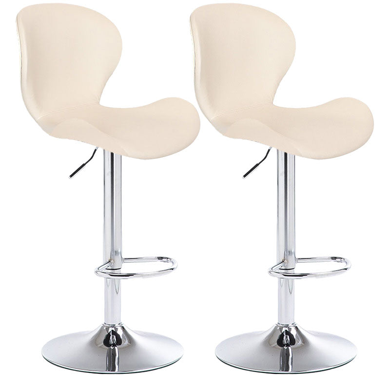 Mobiliario de cuero de metal de metal escandinavo de cuero de cuero hacia atrás