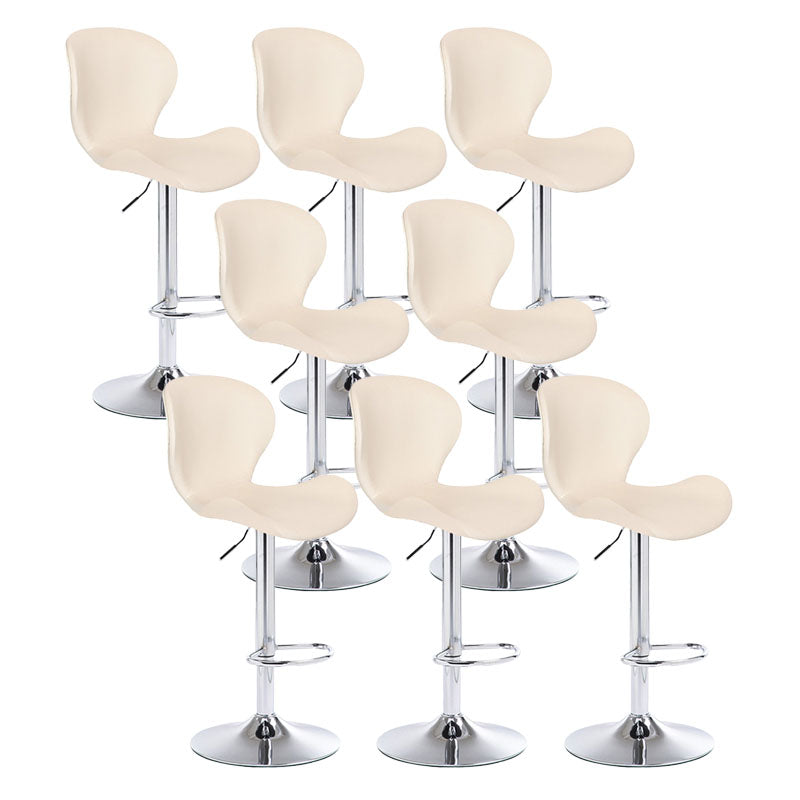 Mobiliario de cuero de metal de metal escandinavo de cuero de cuero hacia atrás