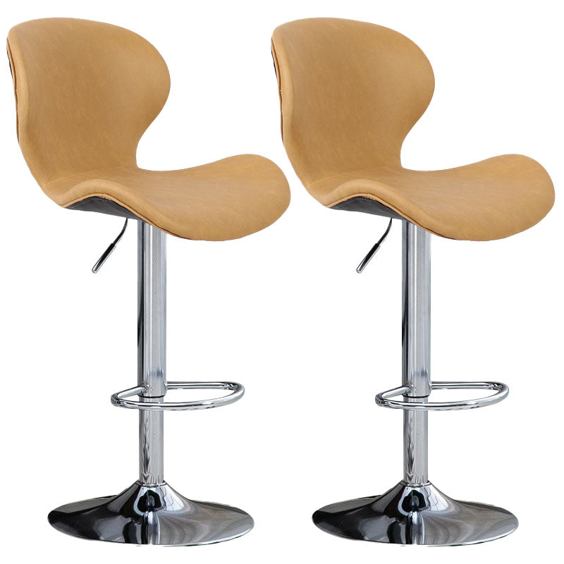 Mobiliario de cuero de metal de metal escandinavo de cuero de cuero hacia atrás