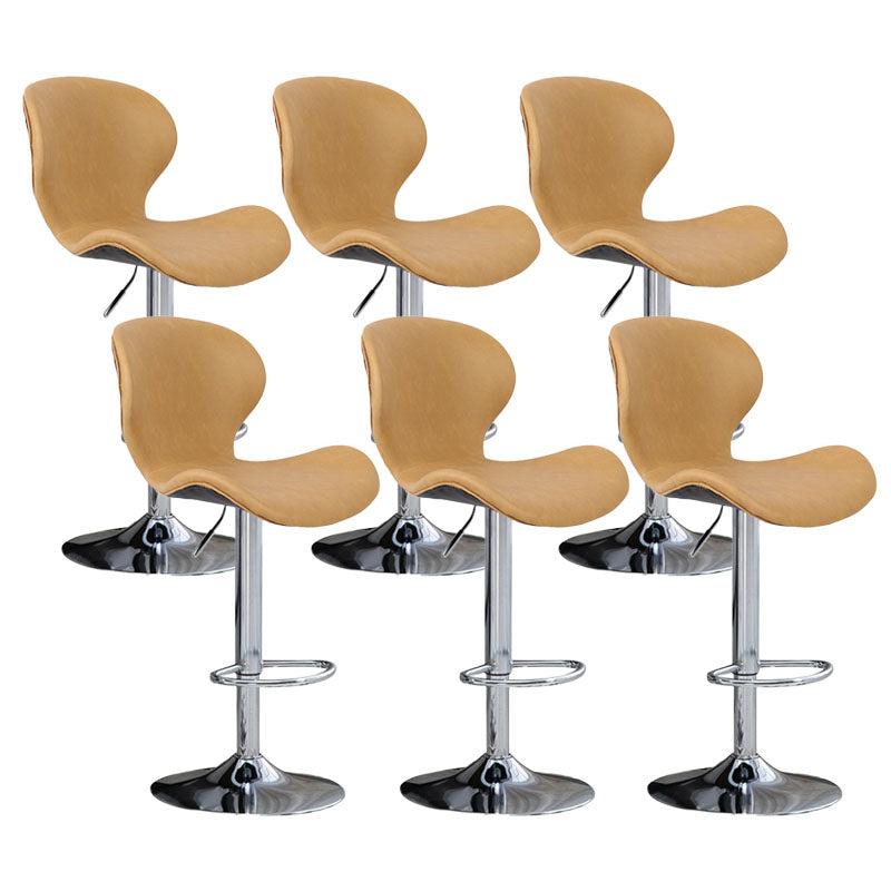 Mobiliario de cuero de metal de metal escandinavo de cuero de cuero hacia atrás