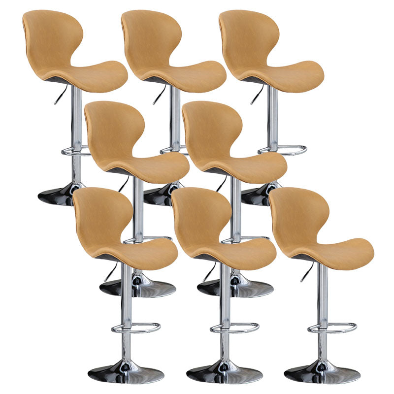 Mobiliario de cuero de metal de metal escandinavo de cuero de cuero hacia atrás