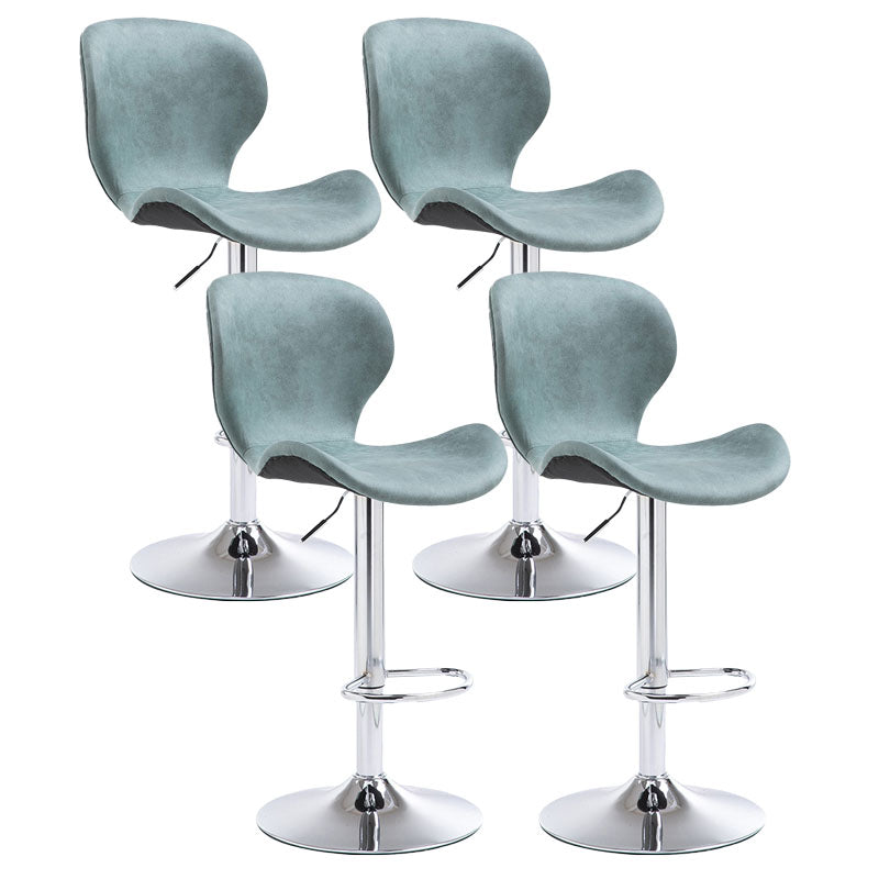 Mobiliario de cuero de metal de metal escandinavo de cuero de cuero hacia atrás