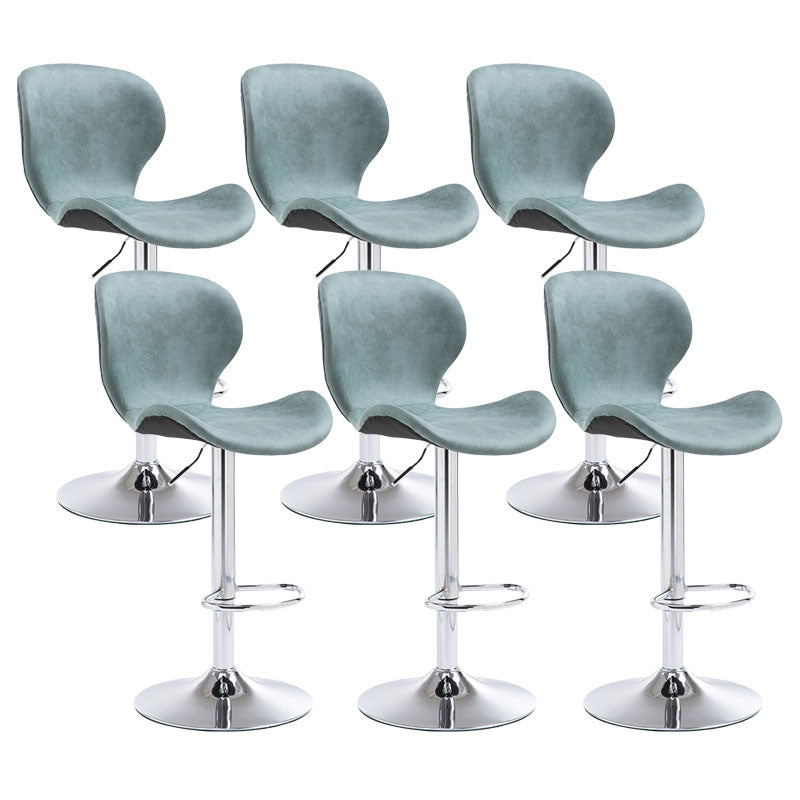 Mobiliario de cuero de metal de metal escandinavo de cuero de cuero hacia atrás