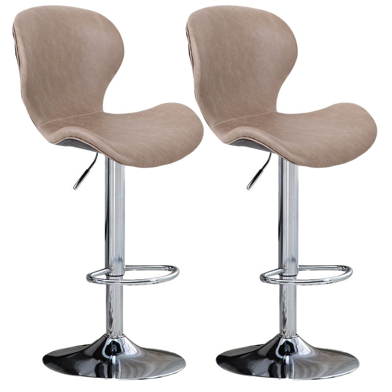 Mobiliario de cuero de metal de metal escandinavo de cuero de cuero hacia atrás