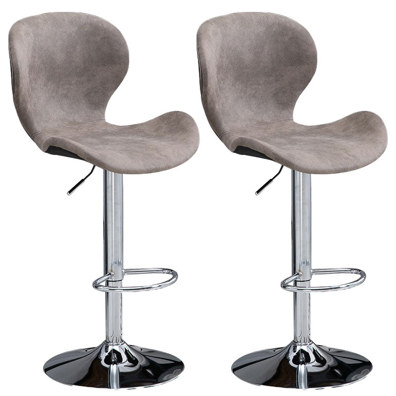 Mobiliario de cuero de metal de metal escandinavo de cuero de cuero hacia atrás