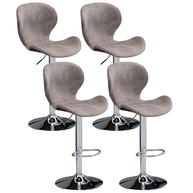 Mobiliario de cuero de metal de metal escandinavo de cuero de cuero hacia atrás