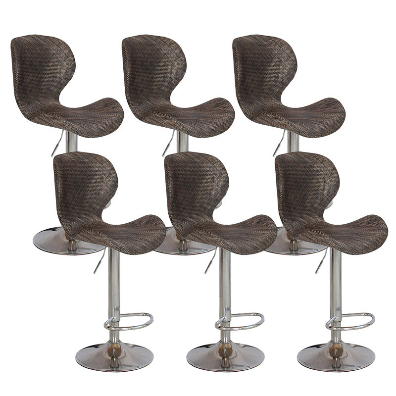 Mobiliario de cuero de metal de metal escandinavo de cuero de cuero hacia atrás