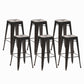 Industrieel plein Backless Bar Stool Metal binnenstoel voor Bristol