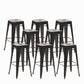 Industrieel plein Backless Bar Stool Metal binnenstoel voor Bristol