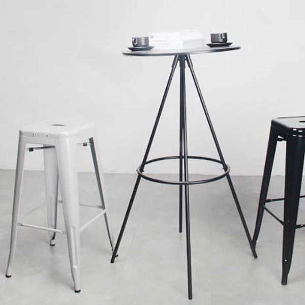 Industrieel plein Backless Bar Stool Metal binnenstoel voor Bristol