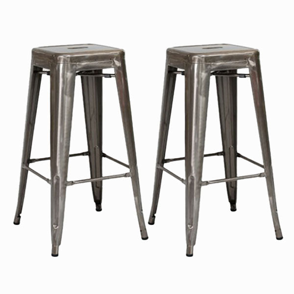 Industrieel plein Backless Bar Stool Metal binnenstoel voor Bristol