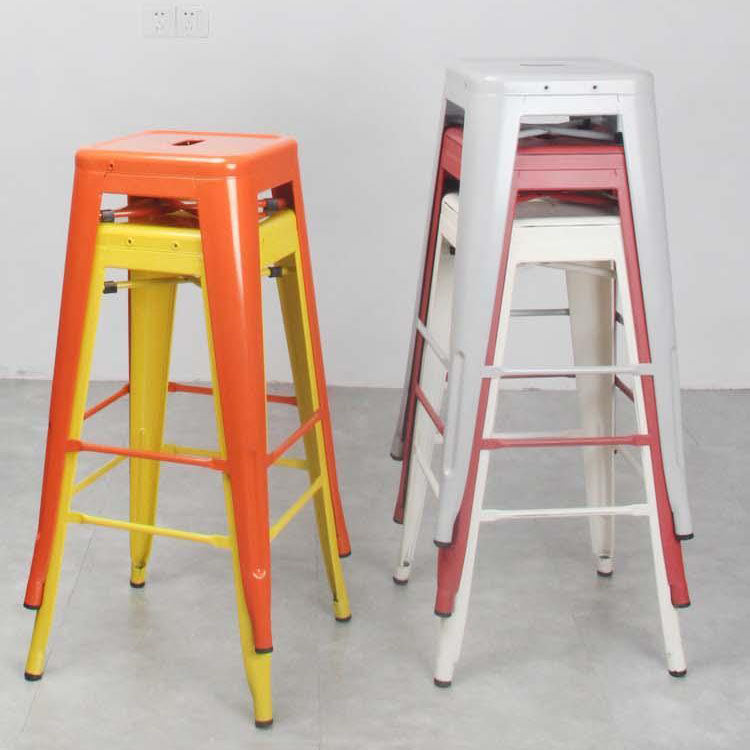 Industrieel plein Backless Bar Stool Metal binnenstoel voor Bristol
