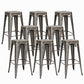 Industrieel plein Backless Bar Stool Metal binnenstoel voor Bristol