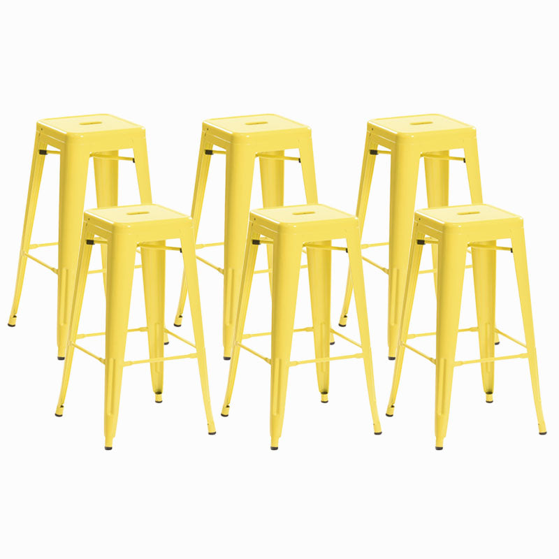Industrieel plein Backless Bar Stool Metal binnenstoel voor Bristol