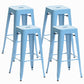 Industrieel plein Backless Bar Stool Metal binnenstoel voor Bristol