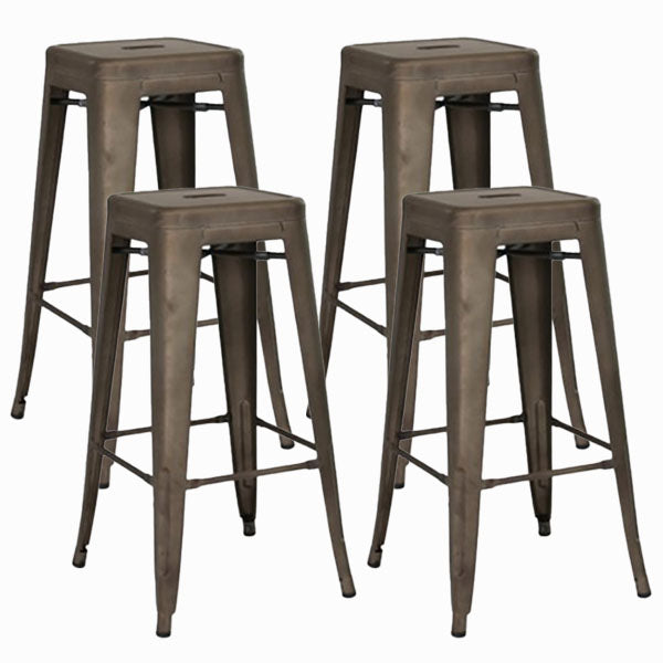 Industrieel plein Backless Bar Stool Metal binnenstoel voor Bristol