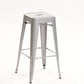 Tabouret de bar industriel carré industriel en métal tabouret intérieur pour Bristol