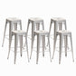 Industrieel plein Backless Bar Stool Metal binnenstoel voor Bristol