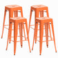 Industrieel plein Backless Bar Stool Metal binnenstoel voor Bristol