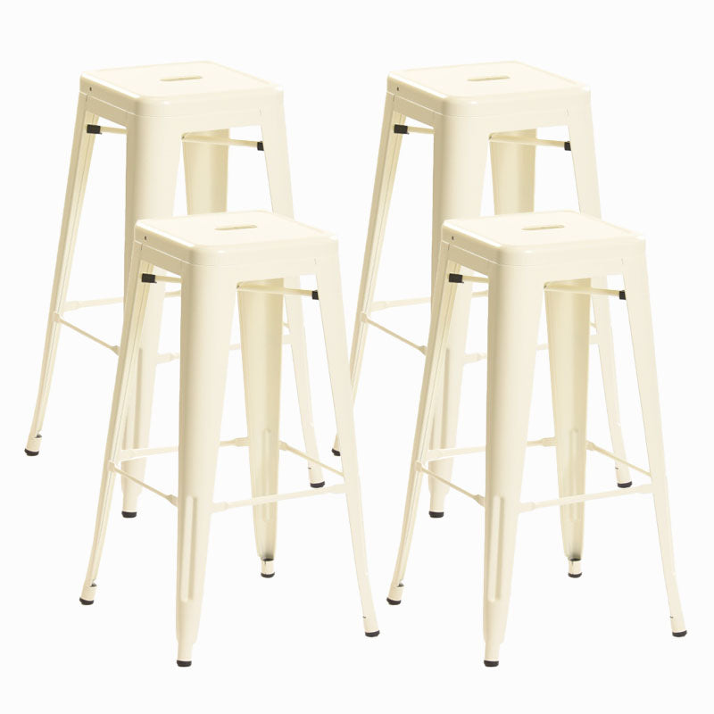 Industrieel plein Backless Bar Stool Metal binnenstoel voor Bristol