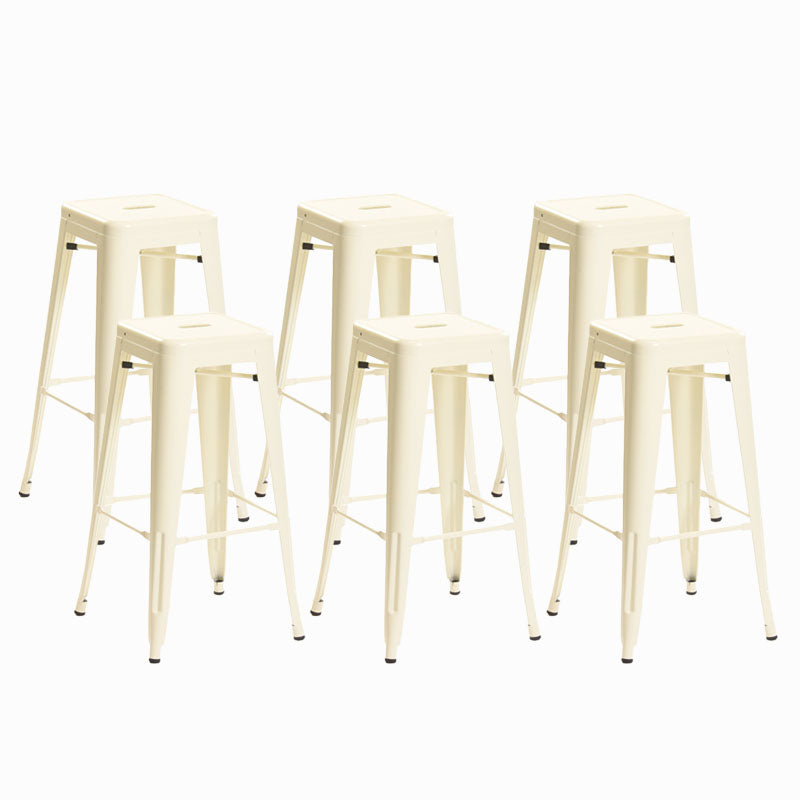 Industrieel plein Backless Bar Stool Metal binnenstoel voor Bristol