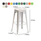 Industrieel plein Backless Bar Stool Metal binnenstoel voor Bristol