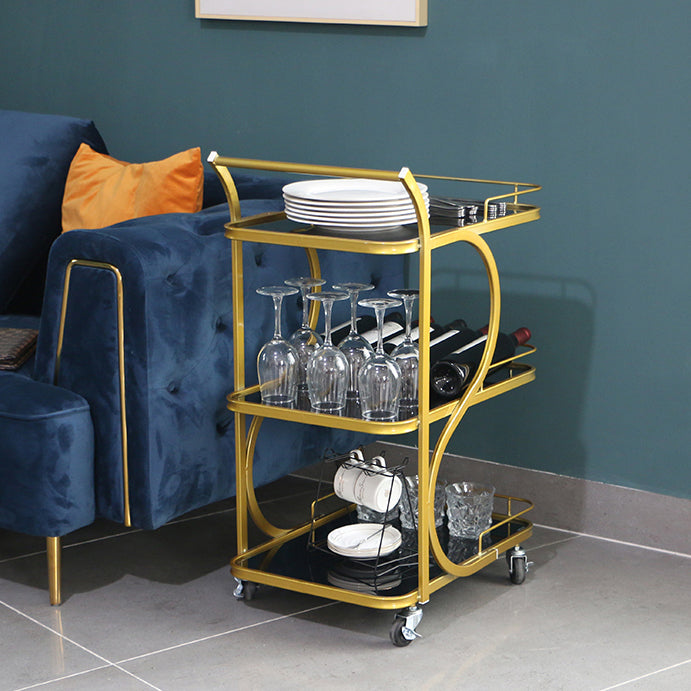 33.07 "高く現代的な長方形の準備テーブルキッチン用のローリングメタル準備テーブル