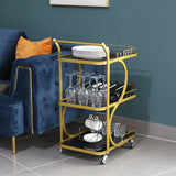 33.07 "高く現代的な長方形の準備テーブルキッチン用のローリングメタル準備テーブル