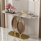 11.8 Inch Wide Console Table Scratch Resistant Slate Glam End Table