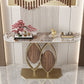 11.8 Inch Wide Console Table Scratch Resistant Slate Glam End Table