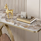 11.8 Inch Wide Console Table Scratch Resistant Slate Glam End Table