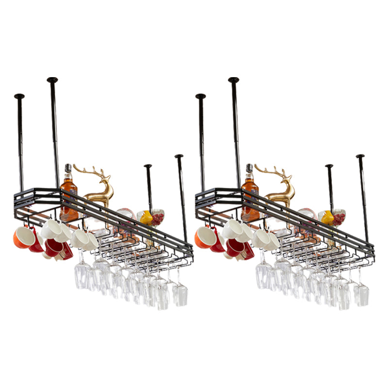 Industriële hangende wijnrekken metalen stengel houder wijngevangenis