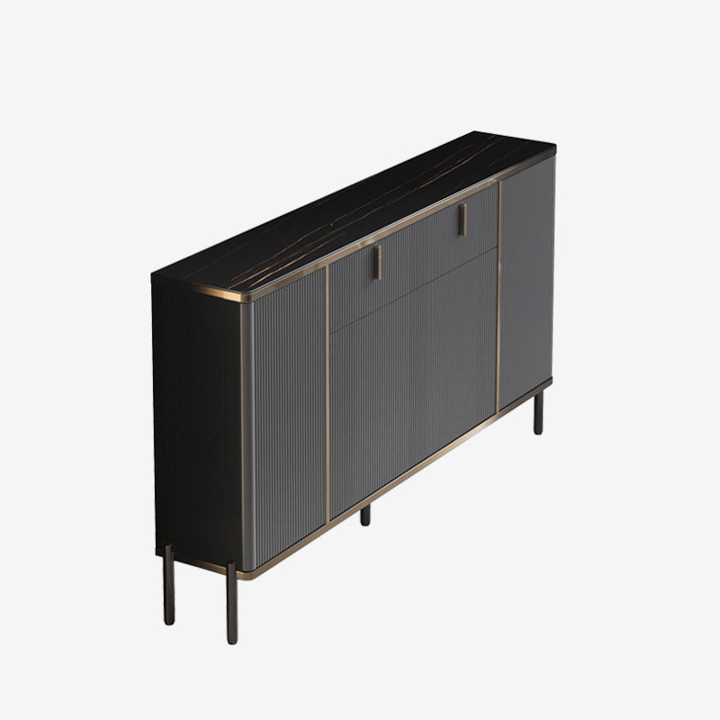 Sideboard in stile glam con cassetti e tabellone per la sala da pranzo