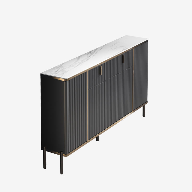 Sideboard in stile glam con cassetti e tabellone per la sala da pranzo