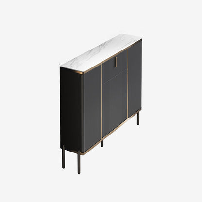 Sideboard in stile glam con cassetti e tabellone per la sala da pranzo