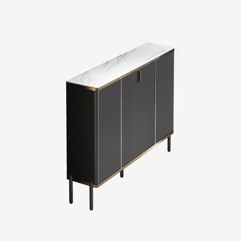 Sideboard in stile glam con cassetti e tabellone per la sala da pranzo