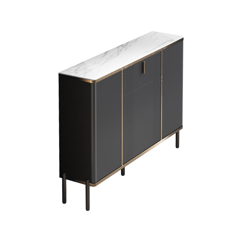 Sideboard in stile glam con cassetti e tabellone per la sala da pranzo