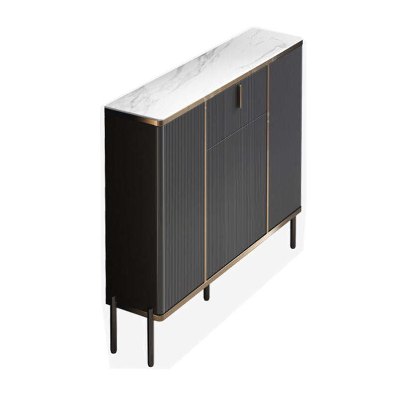 Armoire à buffet de salon en pierre armoire à serveur buffet moderne avec stockage et tiroir