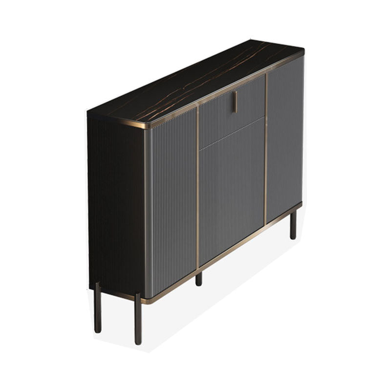 Armoire à buffet de salon en pierre armoire à serveur buffet moderne avec stockage et tiroir