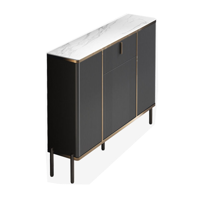 Armoire à buffet de salon en pierre armoire à serveur buffet moderne avec stockage et tiroir