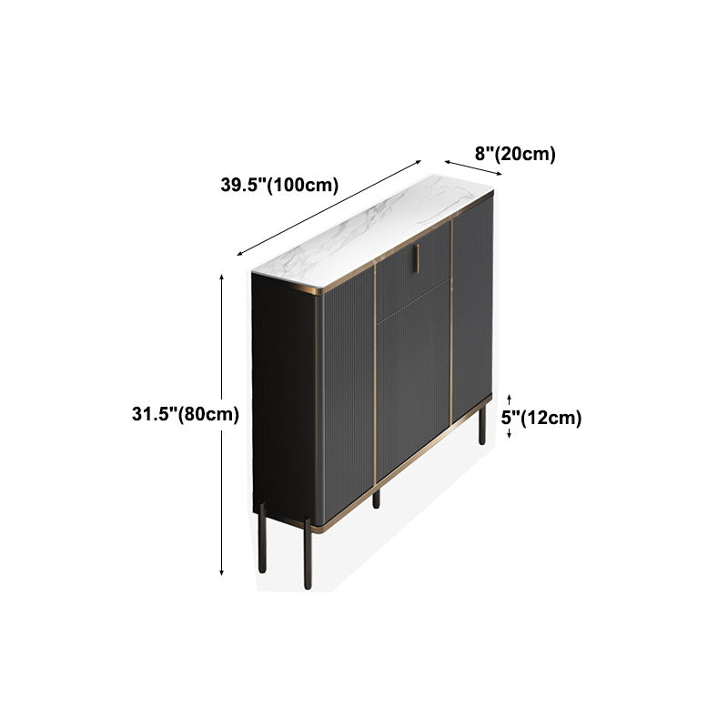 Armoire à buffet de salon en pierre armoire à serveur buffet moderne avec stockage et tiroir