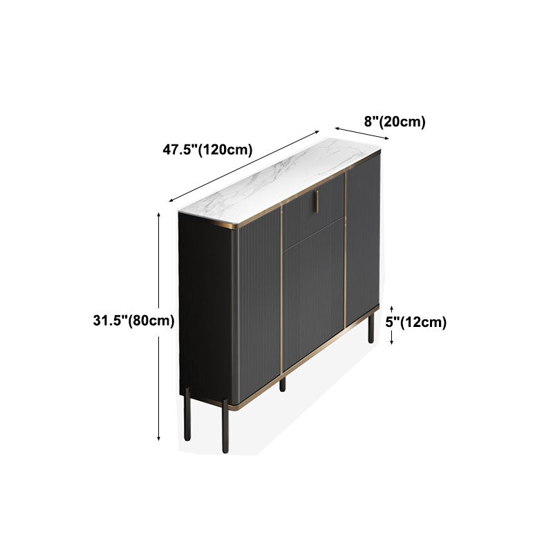 Armoire à buffet de salon en pierre armoire à serveur buffet moderne avec stockage et tiroir