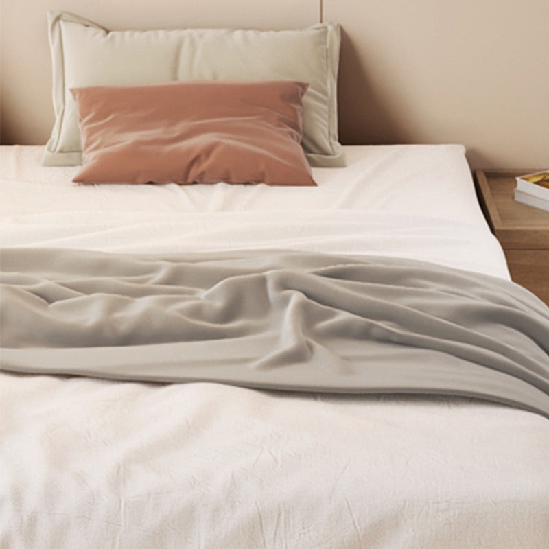 Pine Wood Platform Bed Frame in Natural,78.74 Inch Long with  Legs