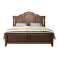 84.65 inch Wide Mid-century Bed Frame Solid Wood Bed with Headboard