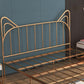 Crame de lit contemporain de 84,65 pouces de large Metai Gold Slat Lit avec tête de lit