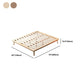 84.65 inch Wide Contemporary Bed Solid Wood Platform Bed Frame